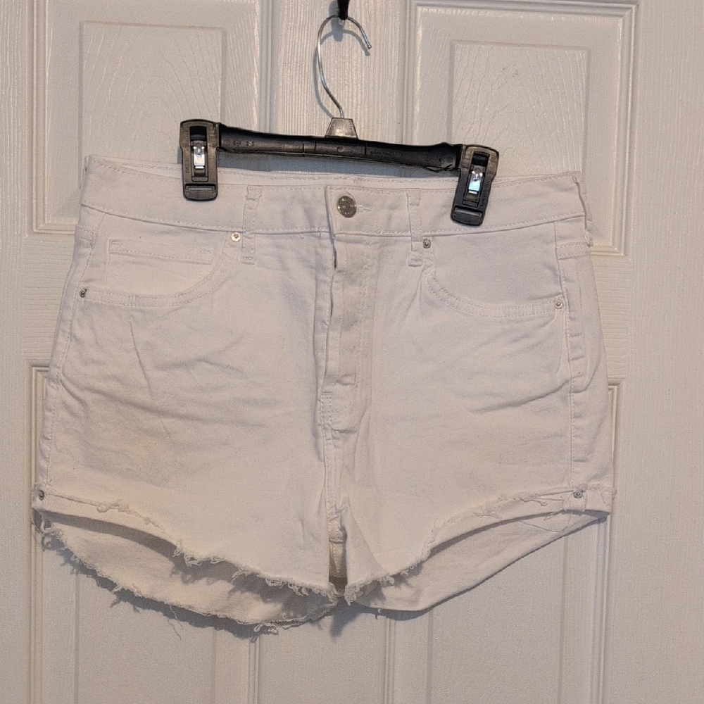 Forever 21 Off-White Jean Shorts
